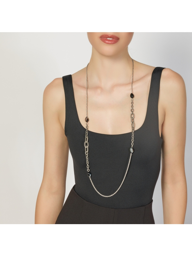 Collana Joya Torchon e Agata Striata