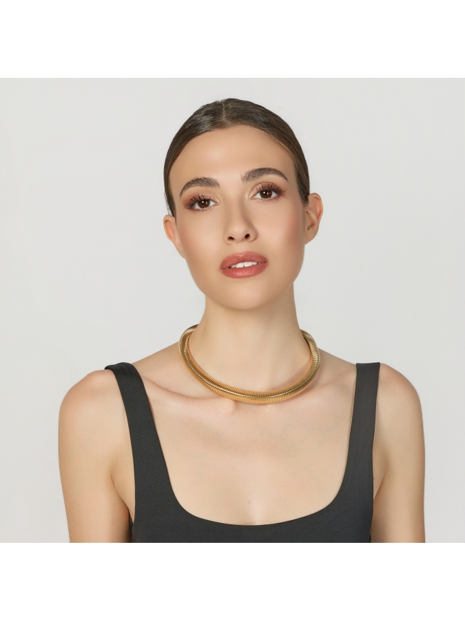 Golden Tubogas Necklace