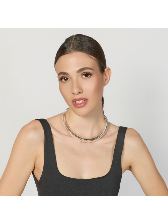 Silver-plated Tubogas Necklace