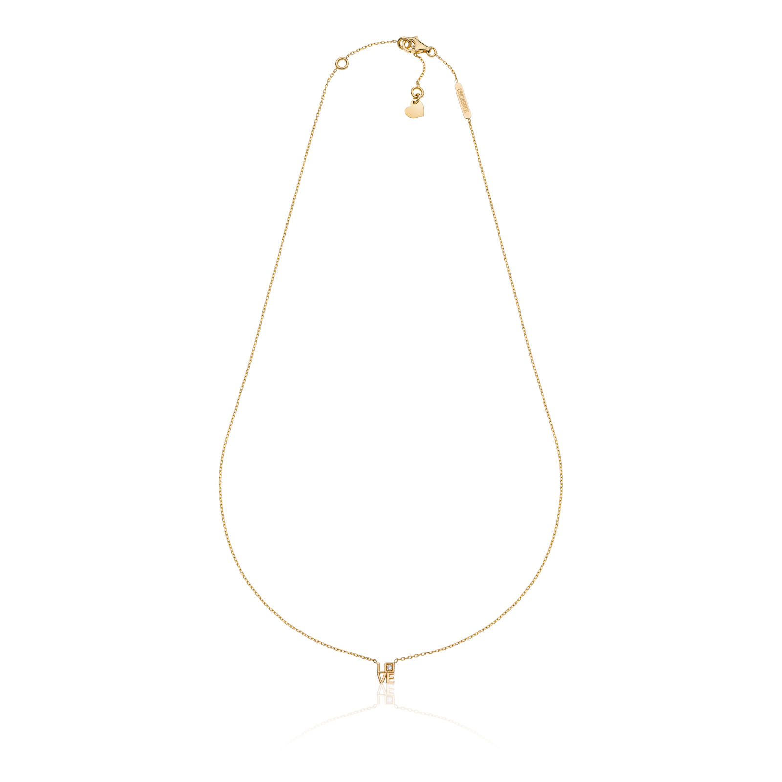 Unoaerre Collana donna in oro con diamante | UNOAERRE Gioielli