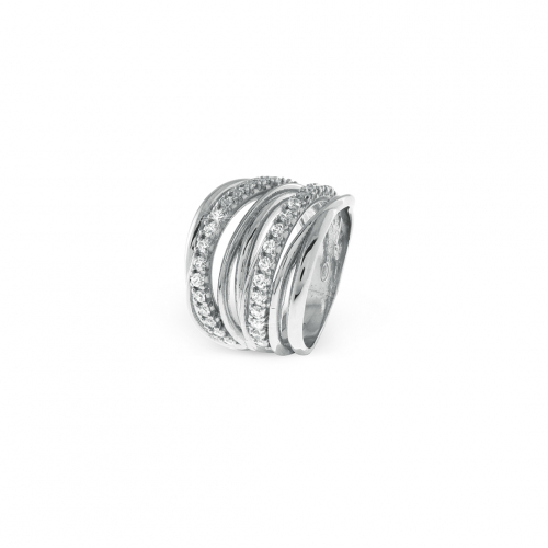 silver rings white 485386 UNOAERRE Italian Jewellery